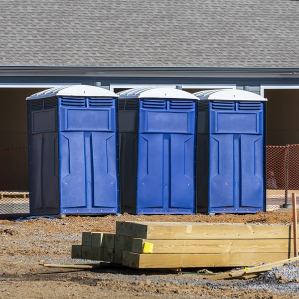 are there any restrictions on what items can be disposed of in the porta potties in Kenmore